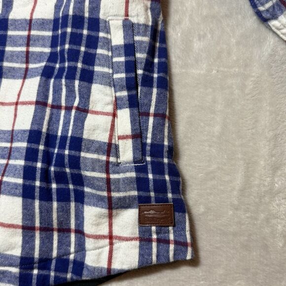 L.L. Bean Jacket Shacket Flannel Plaid Hoodie Sweater Relaxed Fit Women’s Size L - Picture 13 of 14